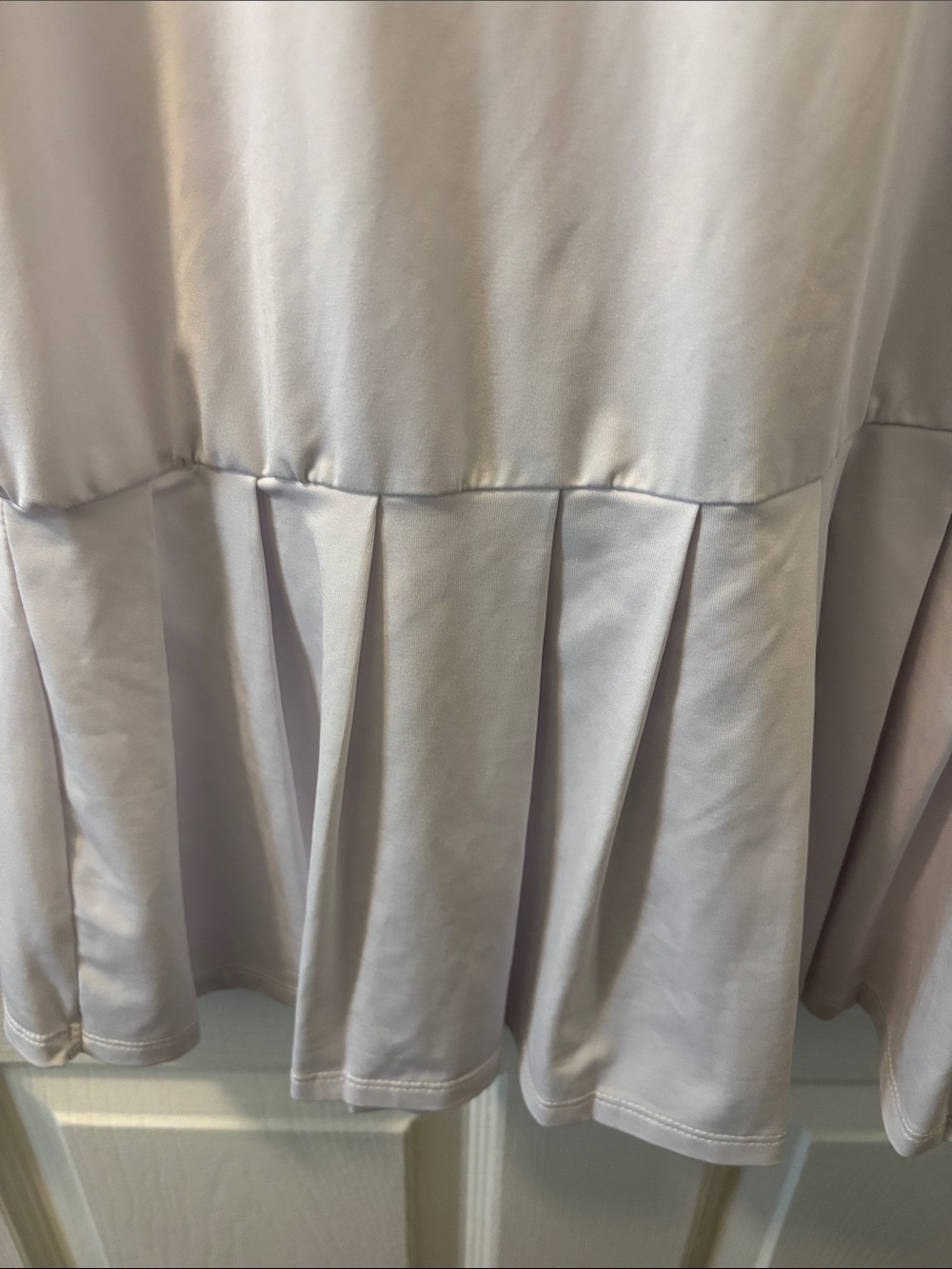White Racerback Ruffle-Hem Dress - Unbranded - Picture 2 of 3